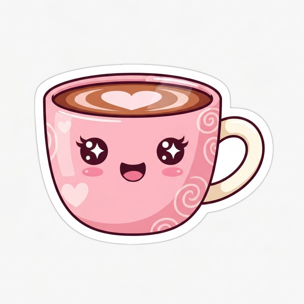 Coffee Cup Sticker